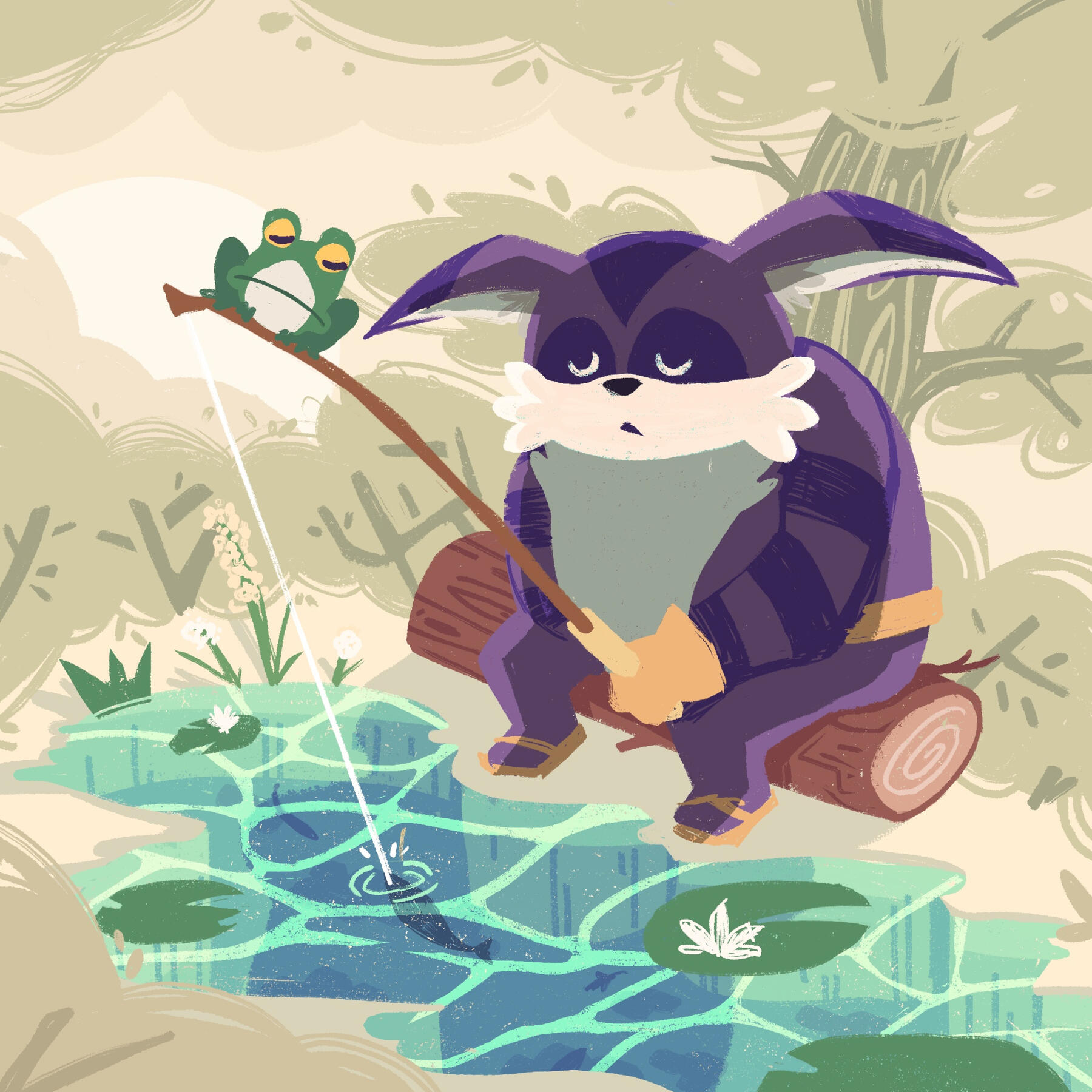 "Big the Cat" : Digital Illustration